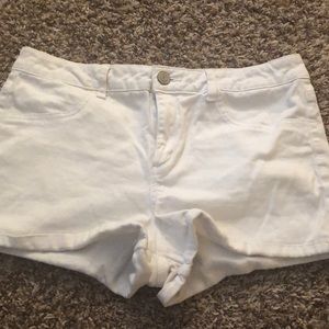 White short-shorts
